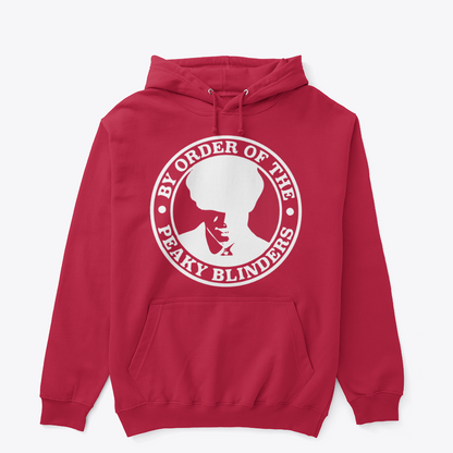 Peaky Blinders Thomas Shelby Silhouette Circular Badge Minimalist Street Style Hoodie