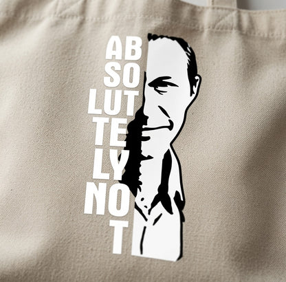 Absolutely Not Imran Khan Canvas Tote Bag - Political Pop Culture Eco Handbag