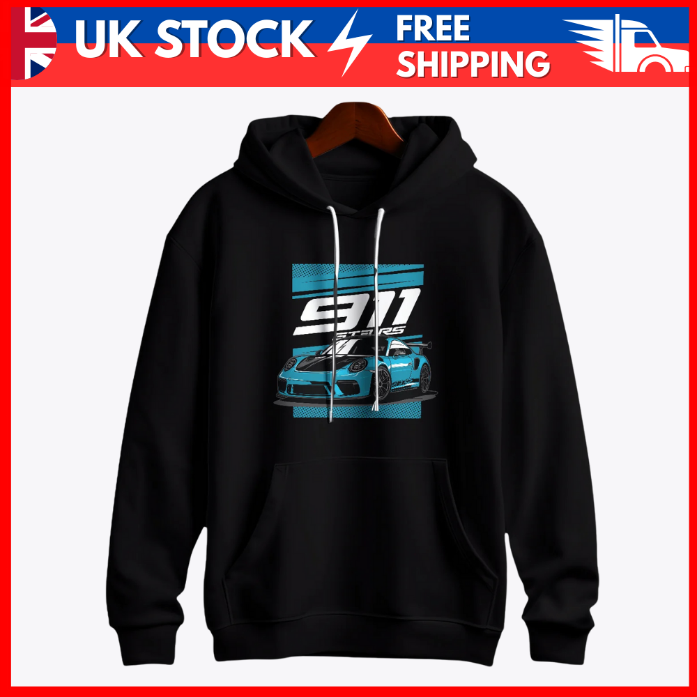 Porsche 911 GT3 RS Racing Black Hoodie