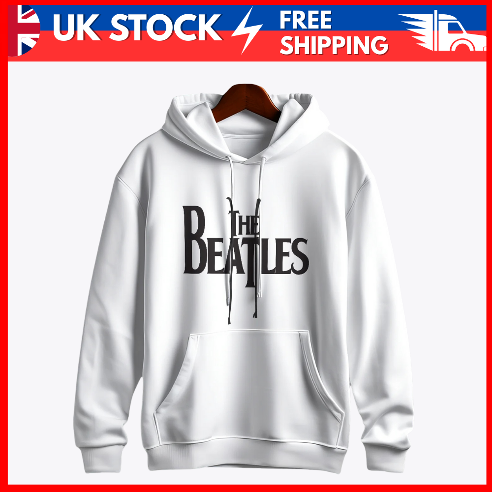 The Beatles Classic Logo White Hoodie