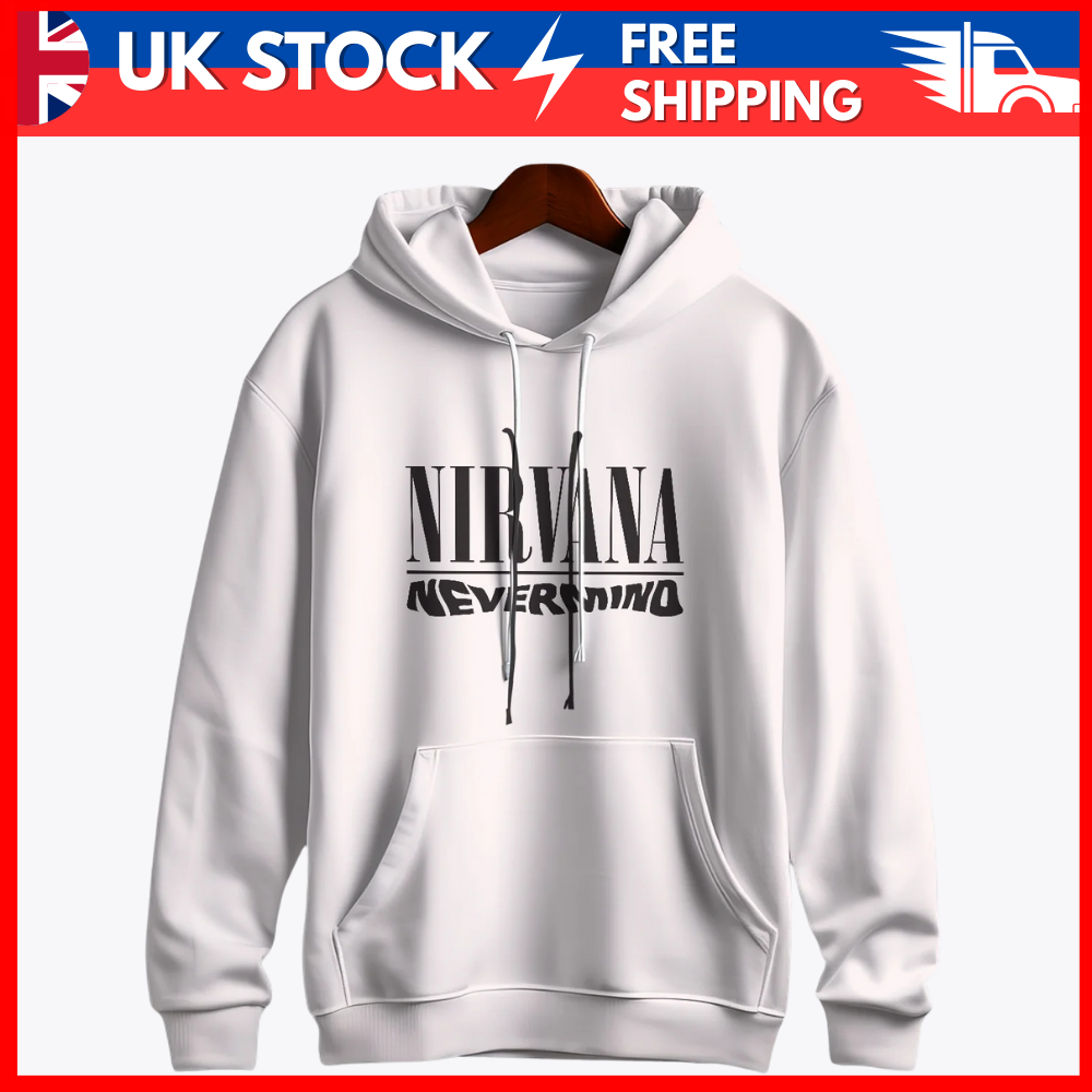 Nirvana Nevermind Album Cover White Hoodie