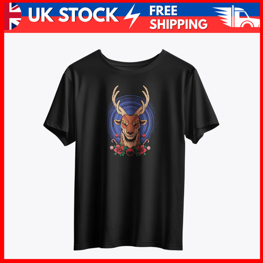 Aggressive Deer Stag Christmas T-Shirt