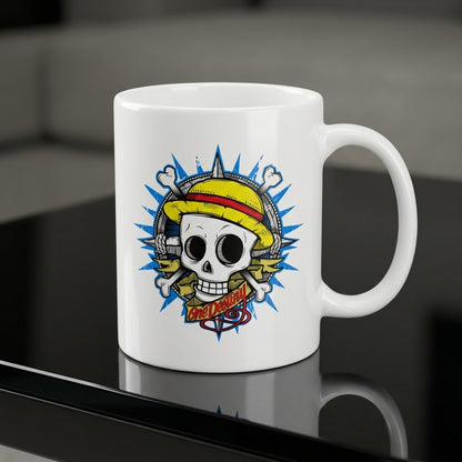 Anime Pirate Straw Hat Skull Waterproof Vinyl Sticker - Premium Graphic Decal for Laptops, Water Bottles, Mugs, Phone Cases & Skateboards