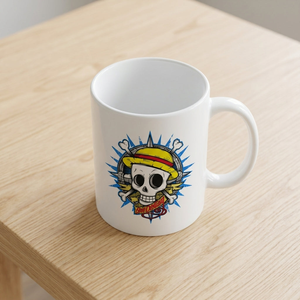 Anime Pirate Straw Hat Skull Waterproof Vinyl Sticker - Premium Graphic Decal for Laptops, Water Bottles, Mugs, Phone Cases & Skateboards