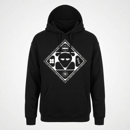 Futuristic Alien Hoodie Y2K Techwear Pullover Graphic Sweatshirt Men Unisex