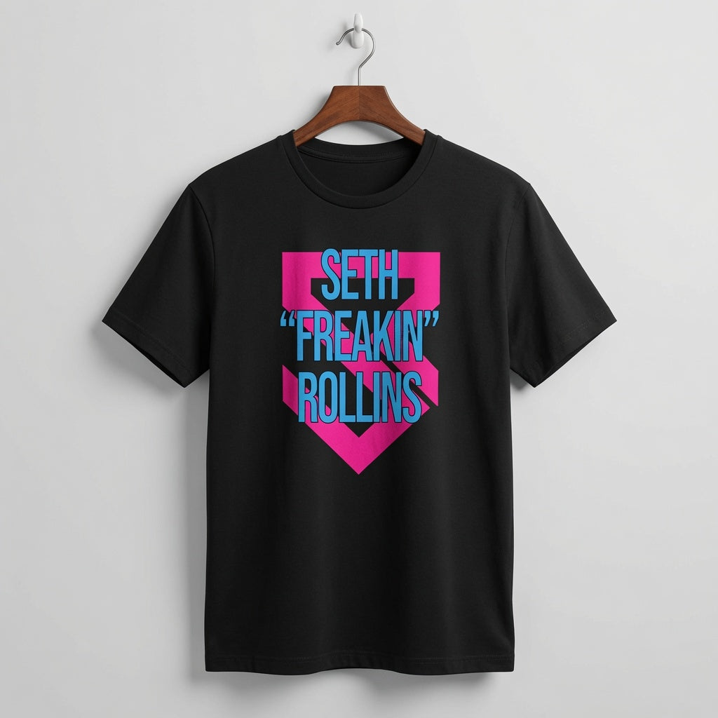 Seth "Freakin" Rollins Retro Neon Graphic Tee