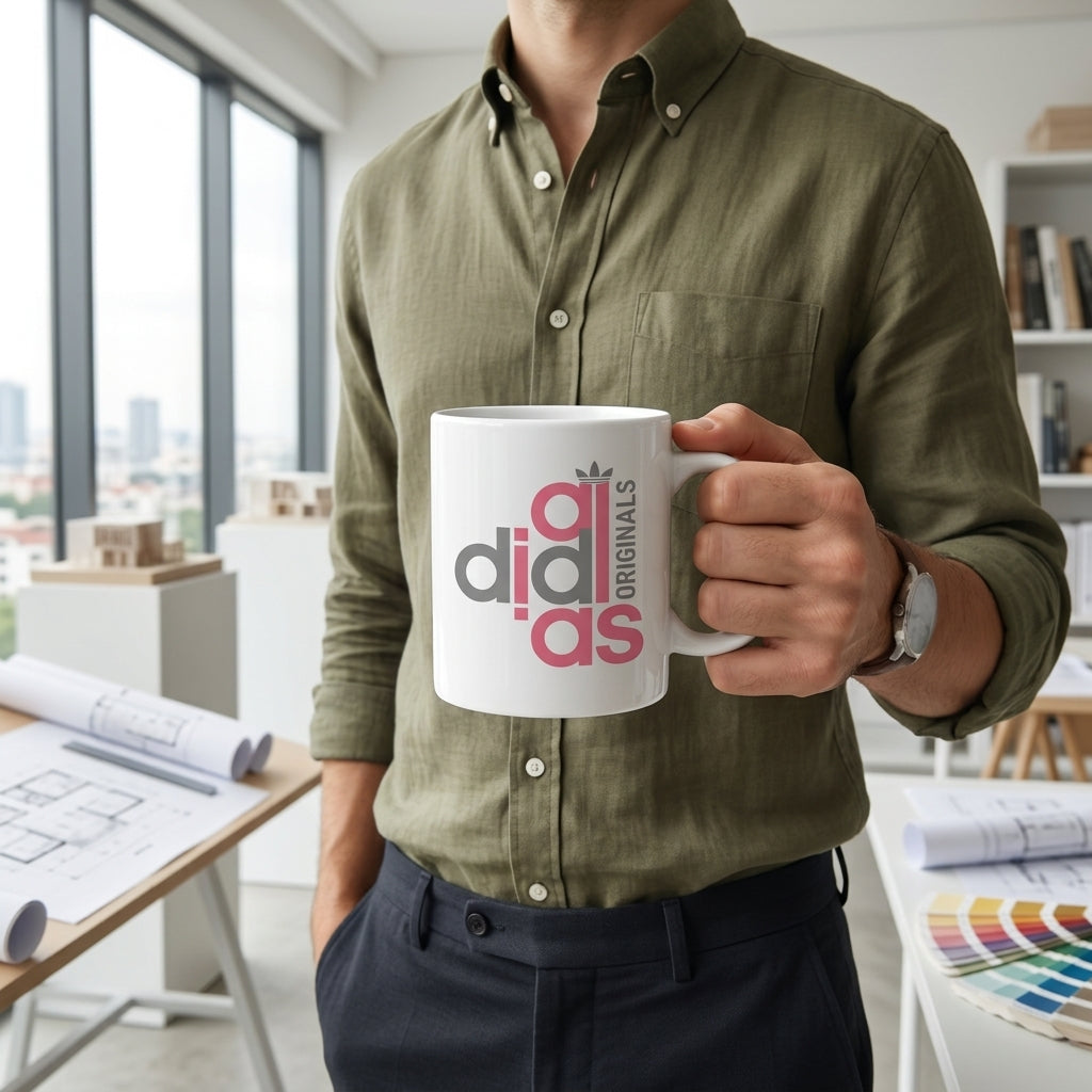 Pink and Grey Stacked Sports Brand Originals Waterproof Vinyl Sticker - Minimalist Streetwear Logo Decal for Laptops, Mugs