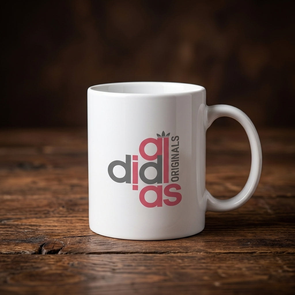 Pink and Grey Stacked Sports Brand Originals Waterproof Vinyl Sticker - Minimalist Streetwear Logo Decal for Laptops, Mugs