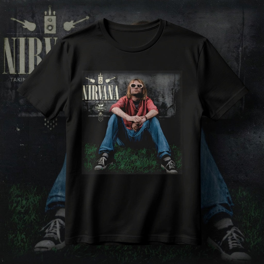 Nirvana Kurt Cobain "Taking Punk to the Masses" Premium Heavyweight Hoodie