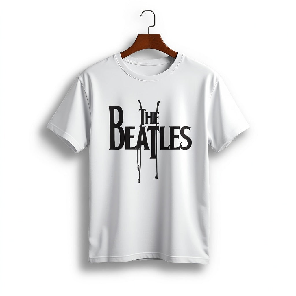The Beatles Classic Drop-T Minimalist Graphic T-Shirt