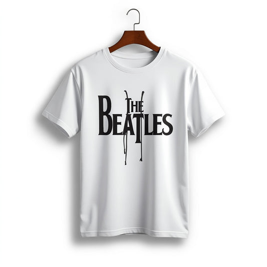 The Beatles Classic Drop-T Minimalist Graphic T-Shirt
