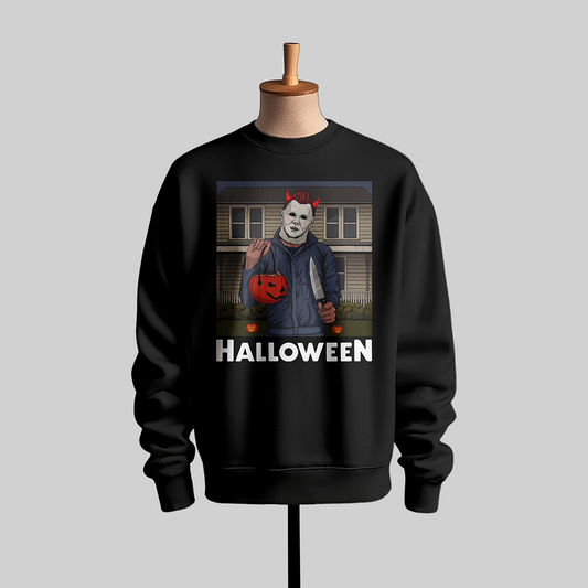 Halloween Masked Devil Graphic Sweatshirt