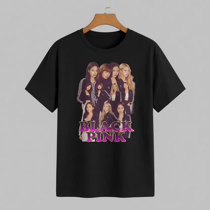 BLACKPINK Retro Tracksuit Era Collage Graphic T-Shirt