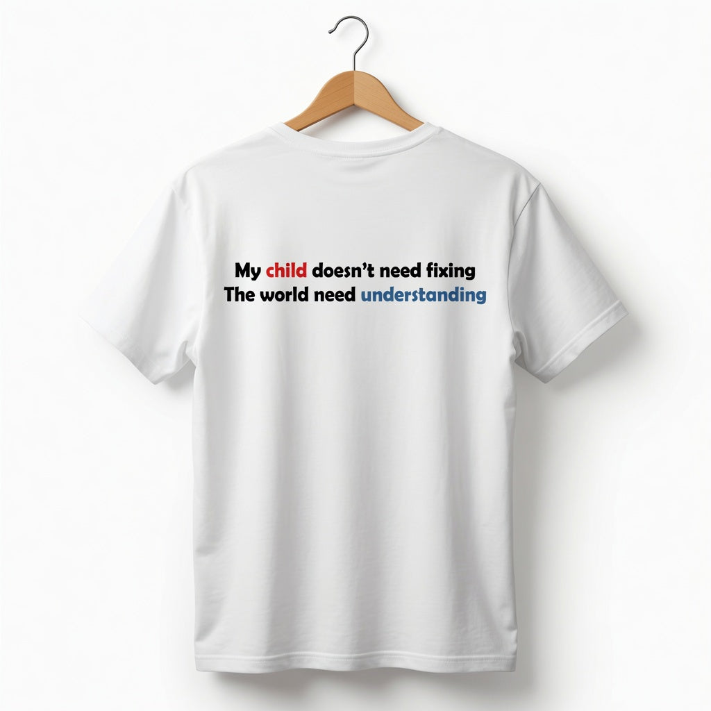 My Child Doesn’t Need Fixing-Autism & Neurodiversity T shit for Mum and DAD