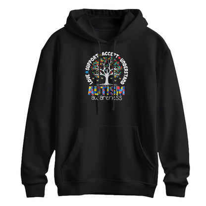 Autism Awareness Tree of Life Support Hoodie