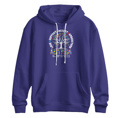 Autism Awareness Tree of Life Support Hoodie