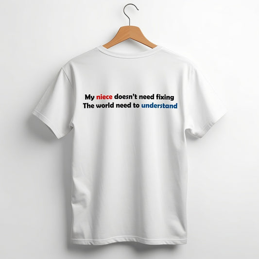 "My Niece Doesn't Need Fixing" Advocacy Sweatshirt For Uncle and Aunty