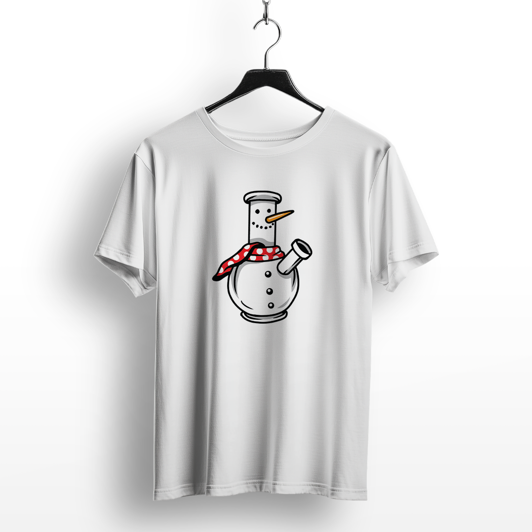 Snowman Bong Christmas T-Shirt