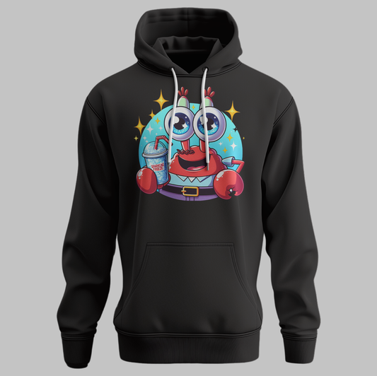 Quirky Crab Graphic Hoodie