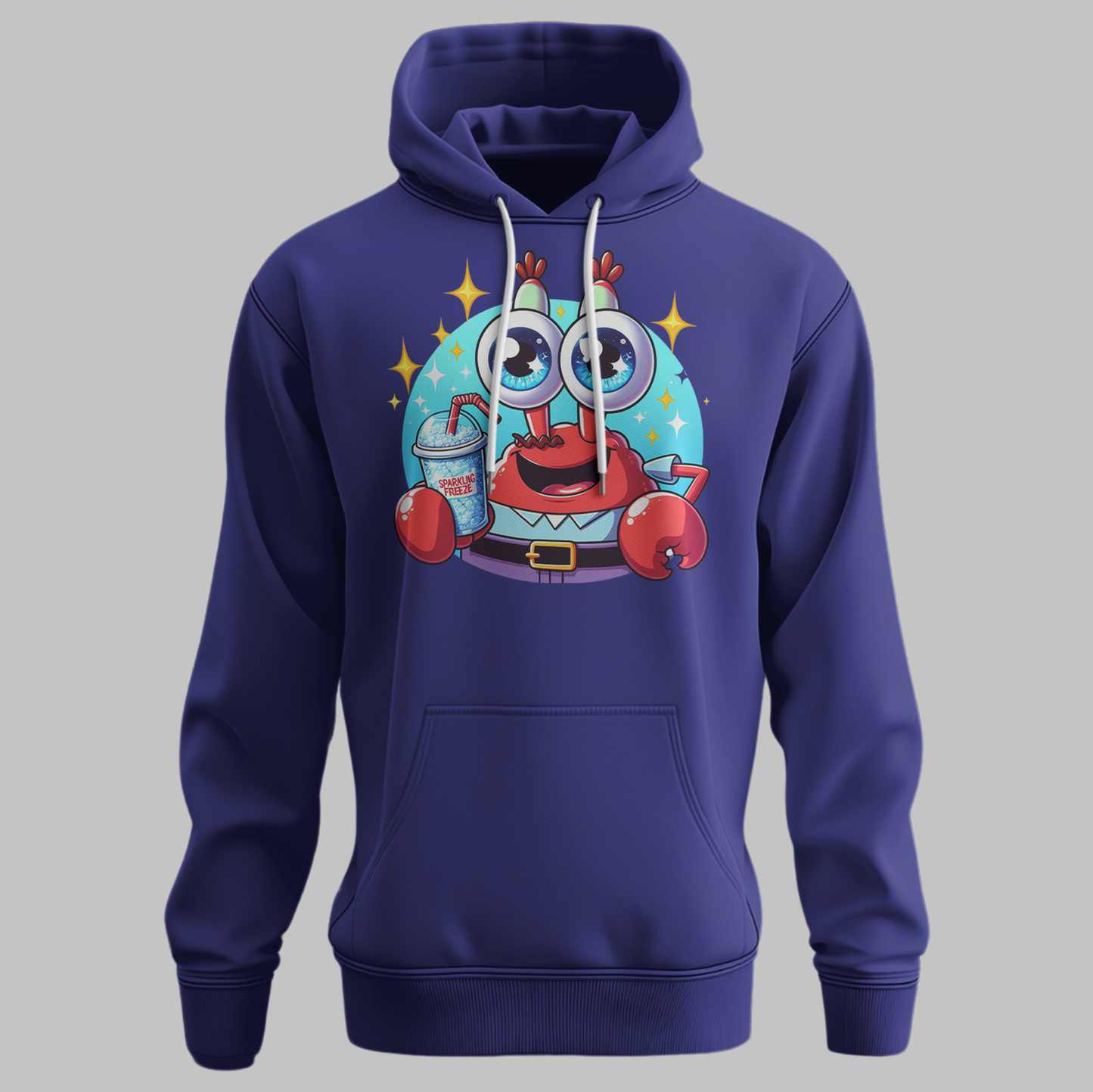 Quirky Crab Graphic Hoodie