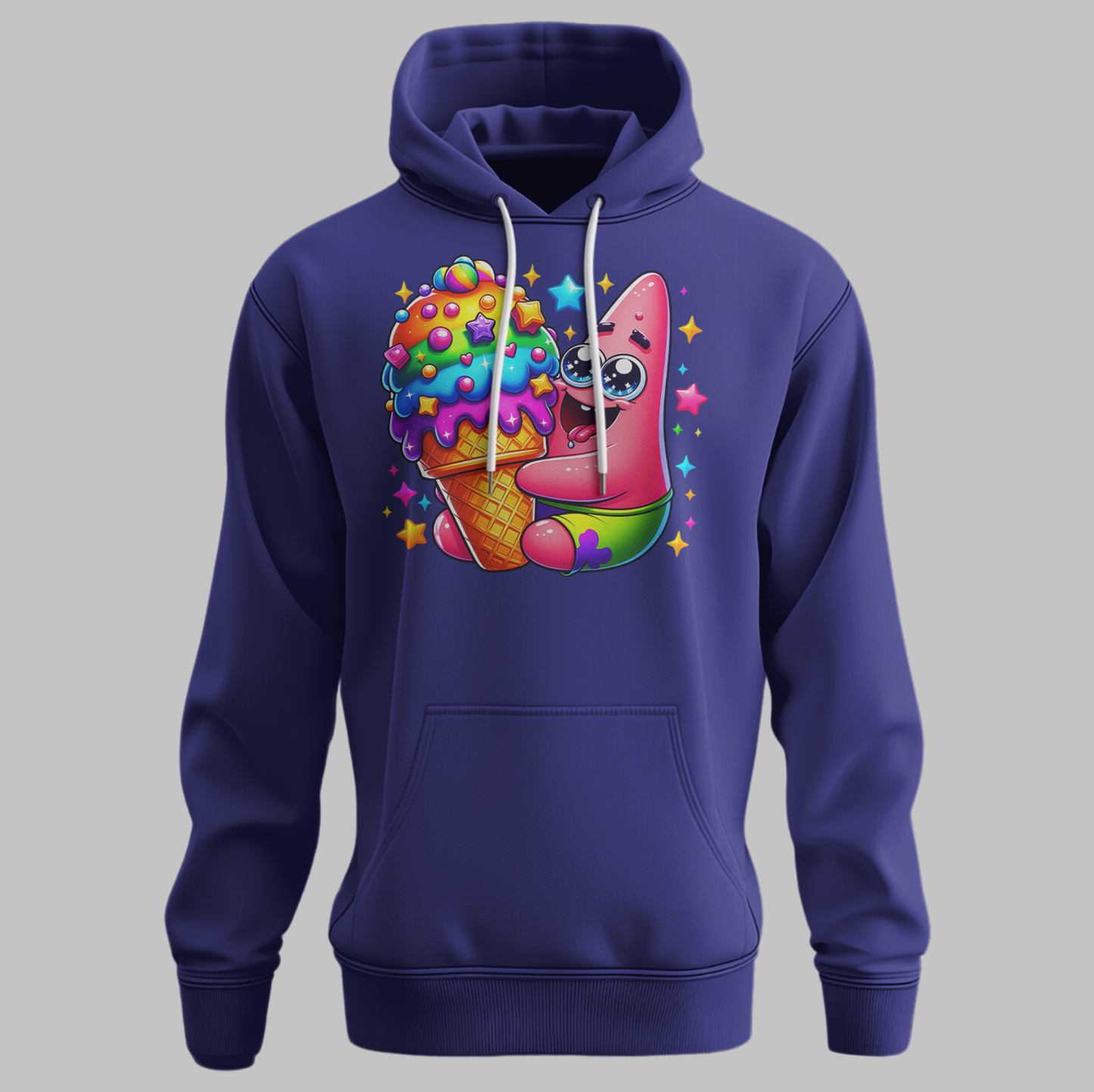 Hoodie with Cartoon Ice Cream