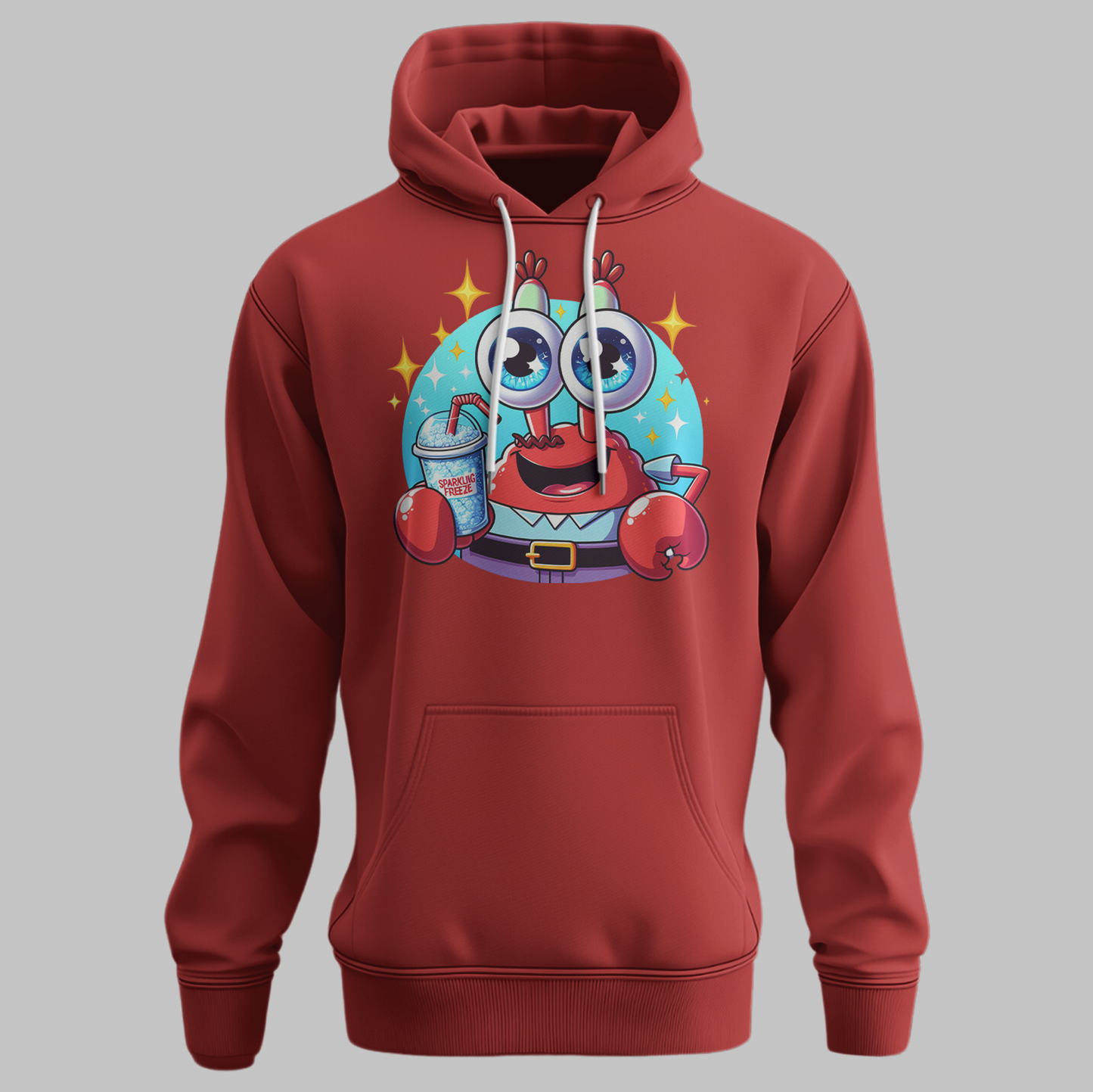 Quirky Crab Graphic Hoodie