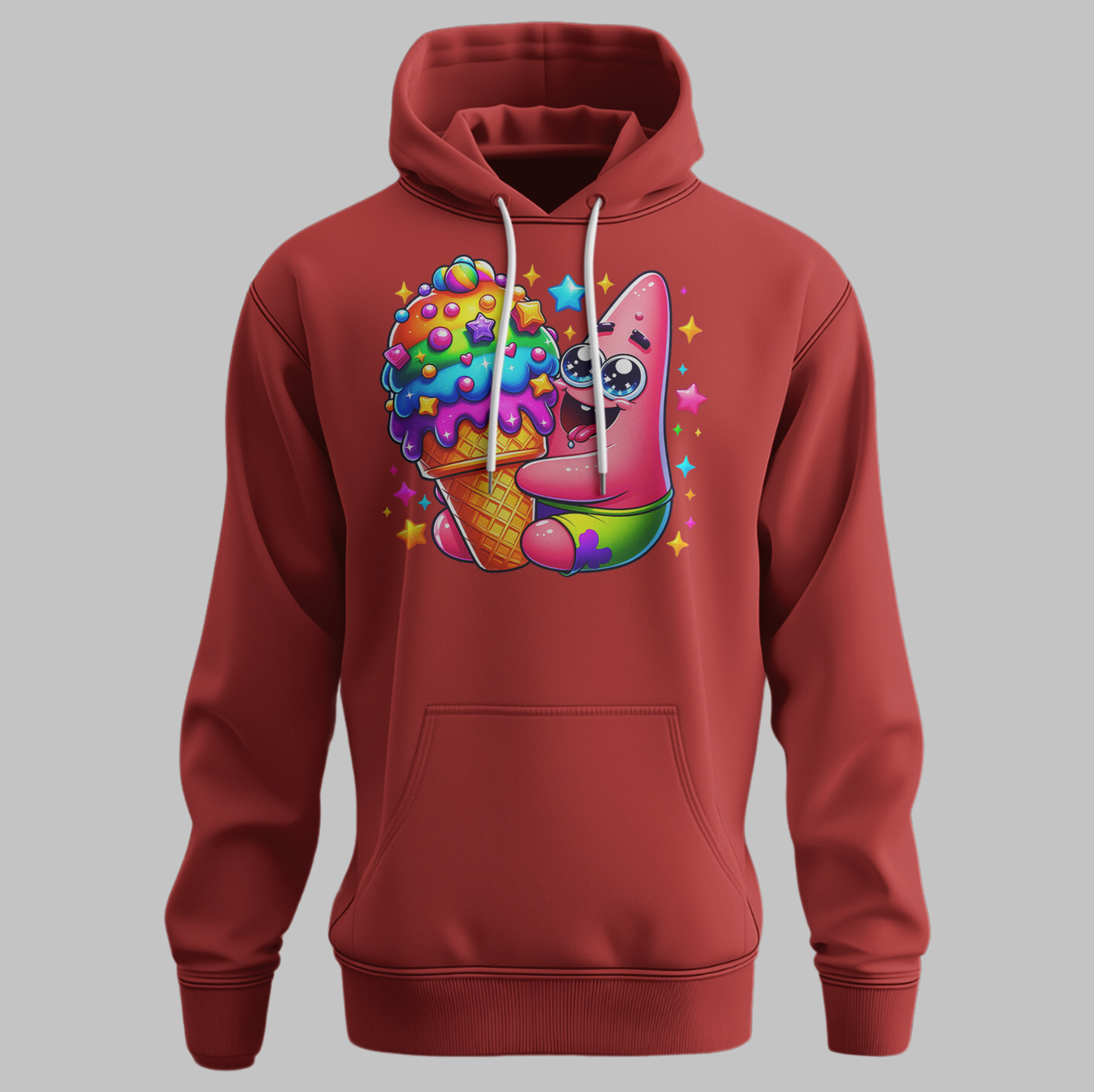 Hoodie with Cartoon Ice Cream