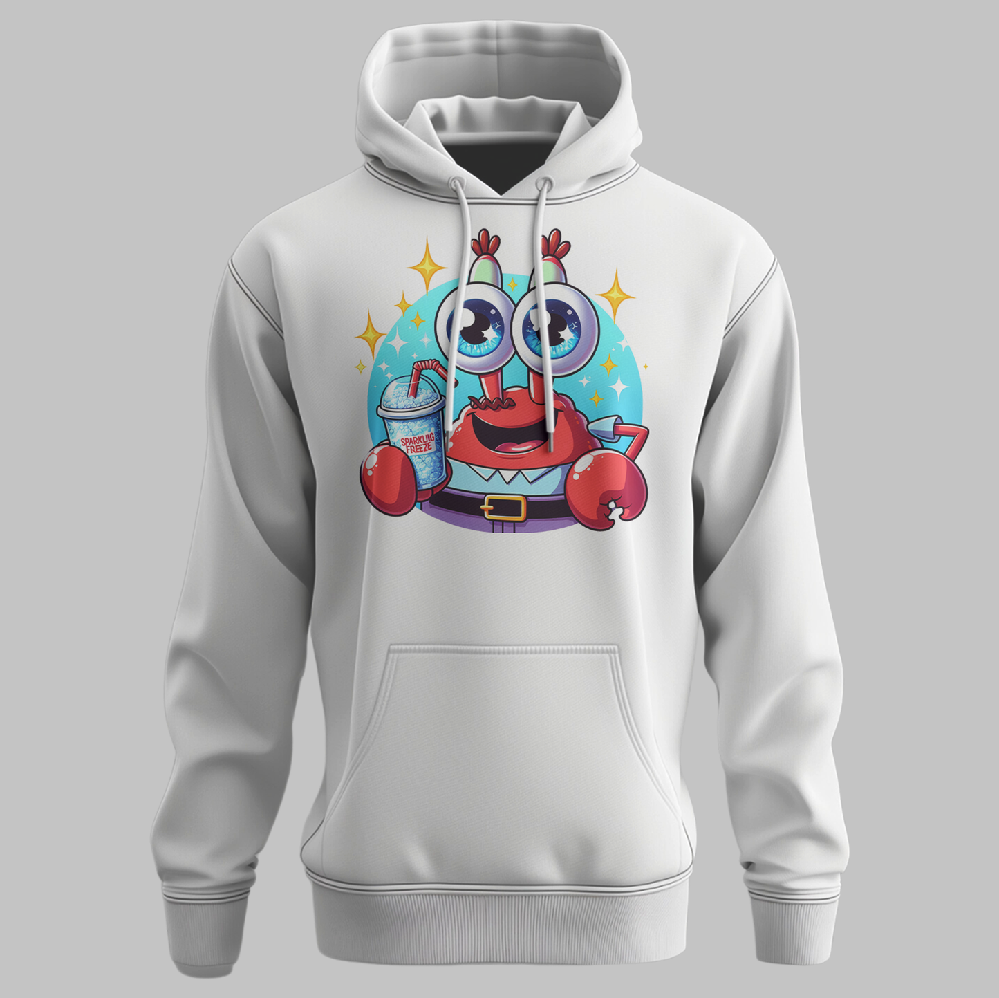 Quirky Crab Graphic Hoodie