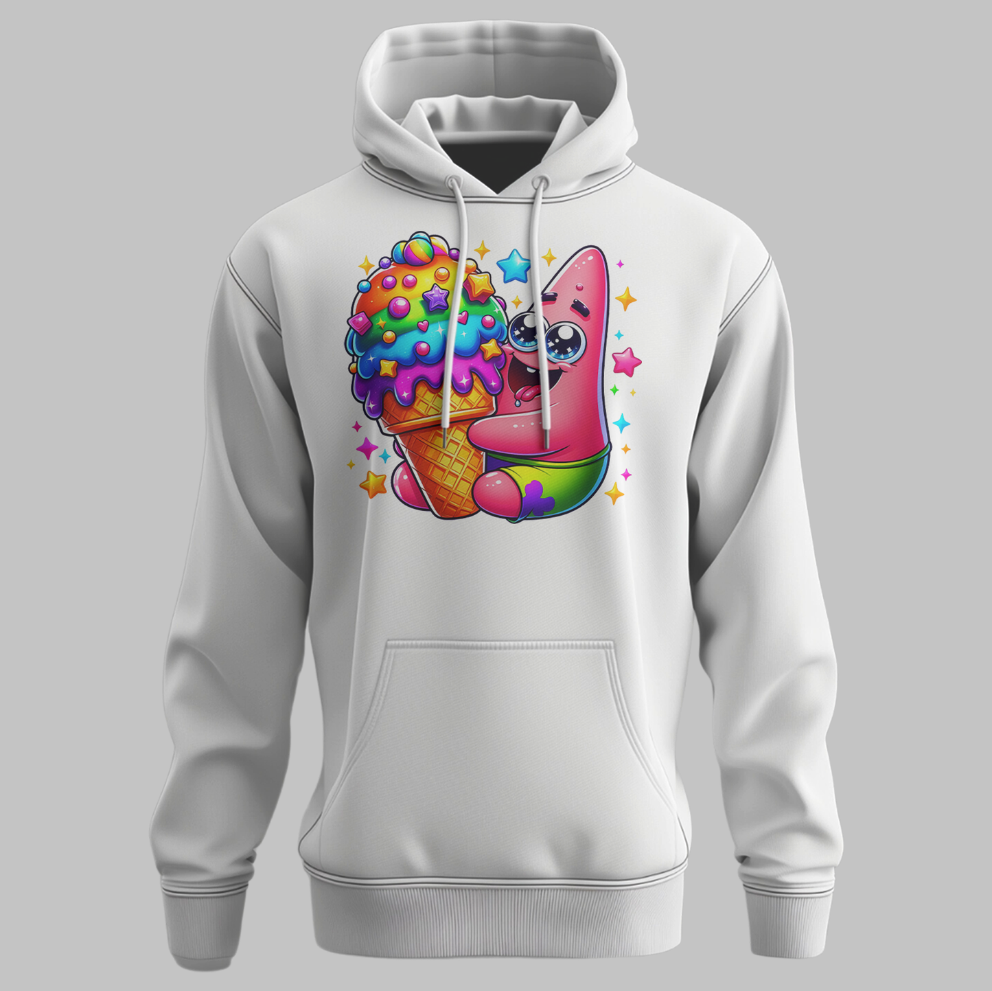 Hoodie with Cartoon Ice Cream