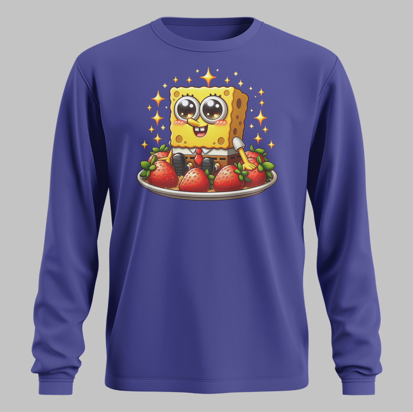 Strawberry Delight Black Kids Sweatshirt