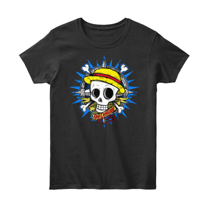 Straw Hat Pirate Skull "One Destiny" Graphic T-Shirt