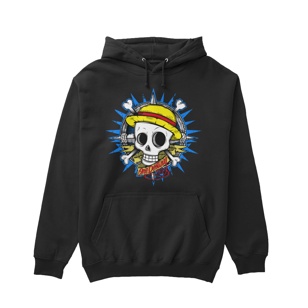 One Piece Anime Straw Hat Skull "One Destiny" Hoodie
