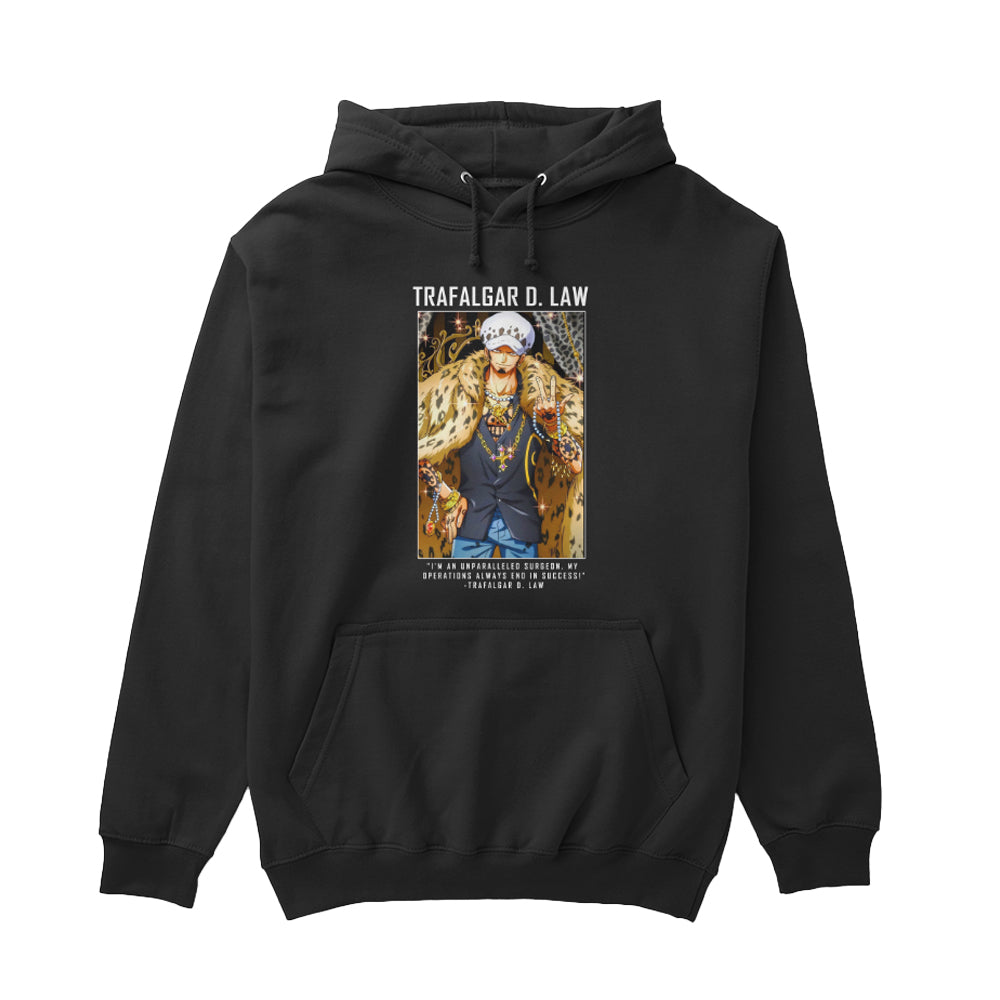 One Piece Anime Trafalgar D. Law Surgeon Quote Hoodie