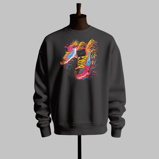 Inspired by Nike - Multicolor Sneakers Sweatshirt