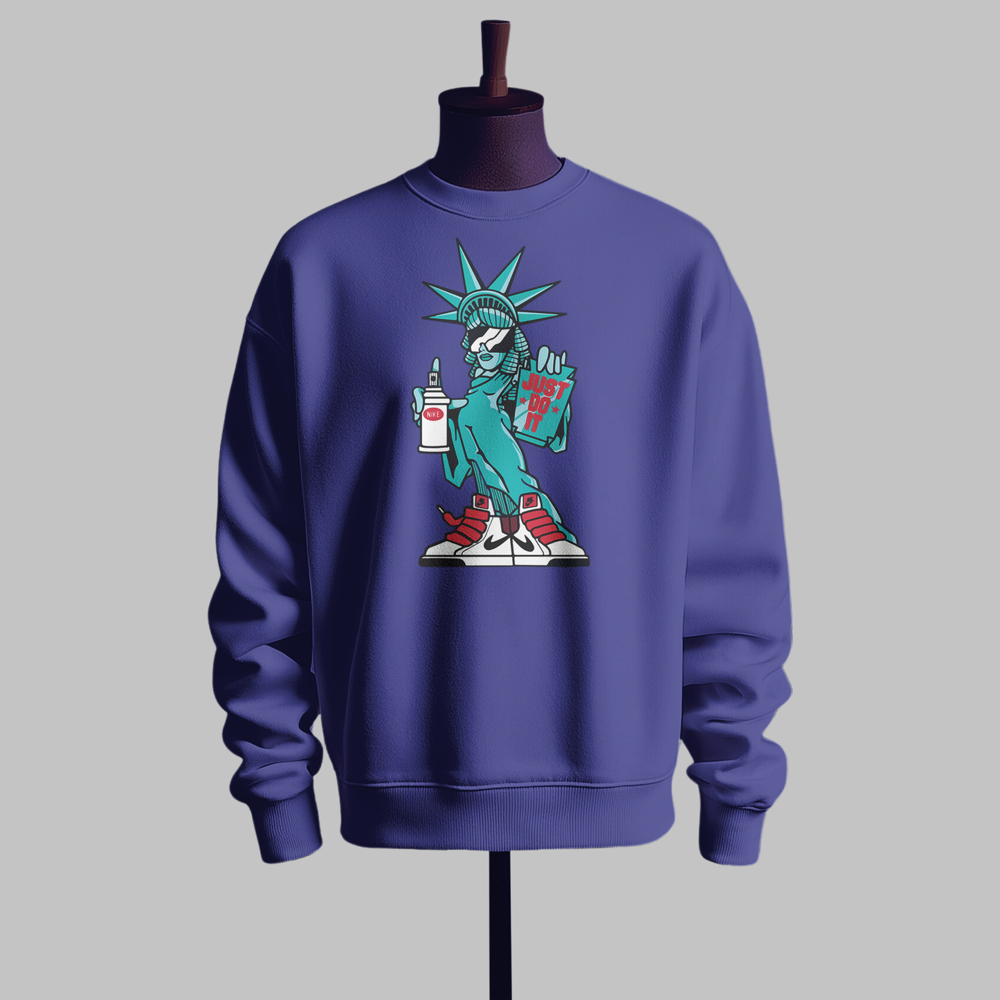 Inspired by Nike - Anime Graphic Sweatshirt