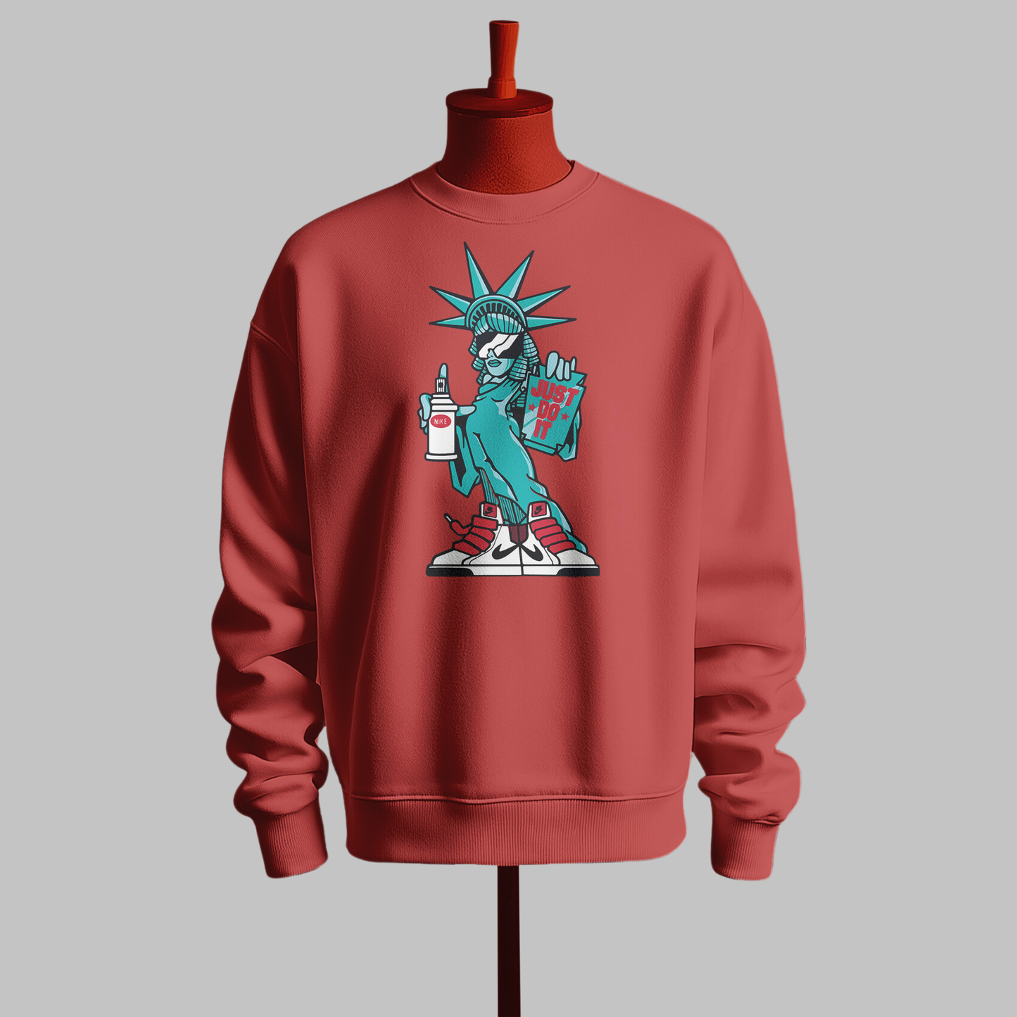 Inspired by Nike - Anime Graphic Sweatshirt