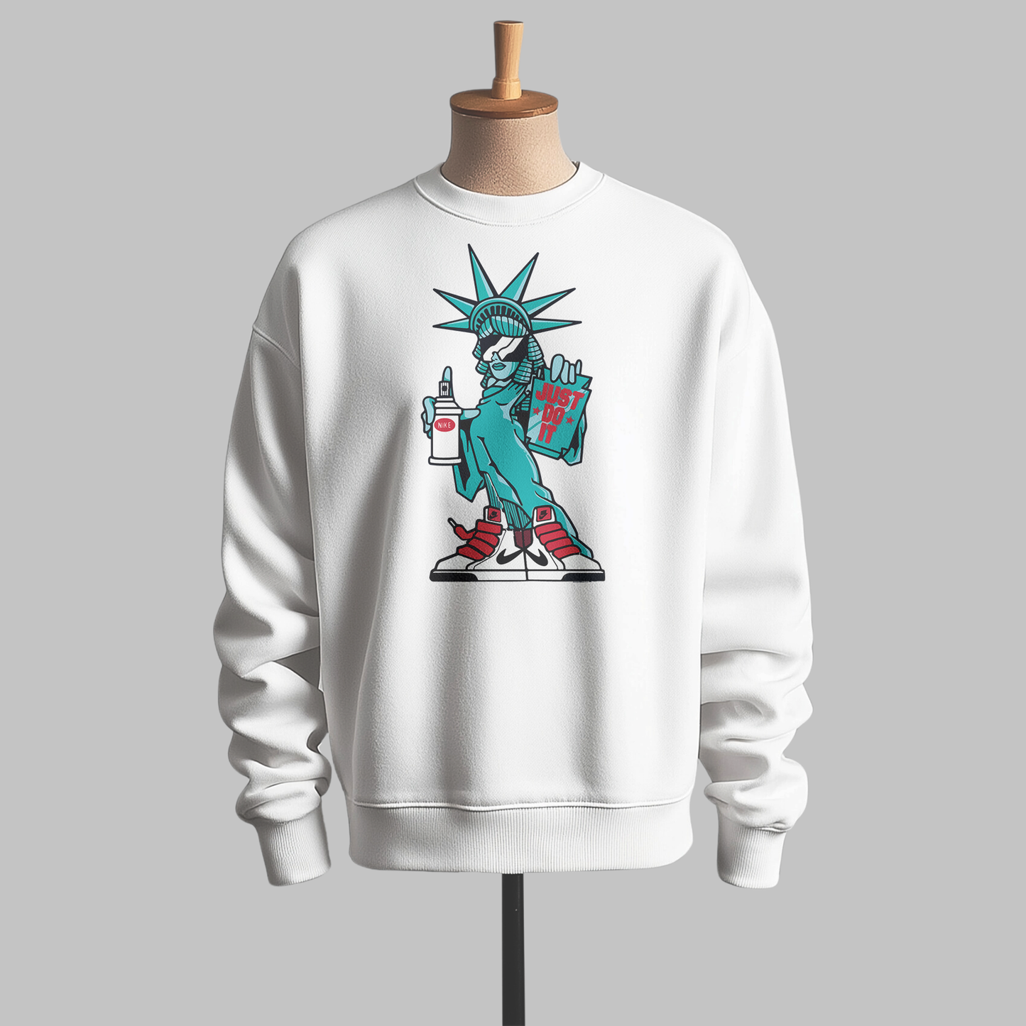 Inspired by Nike - Anime Graphic Sweatshirt