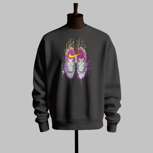 Inspired by Nike - Sneakers Printed Sweatshirt