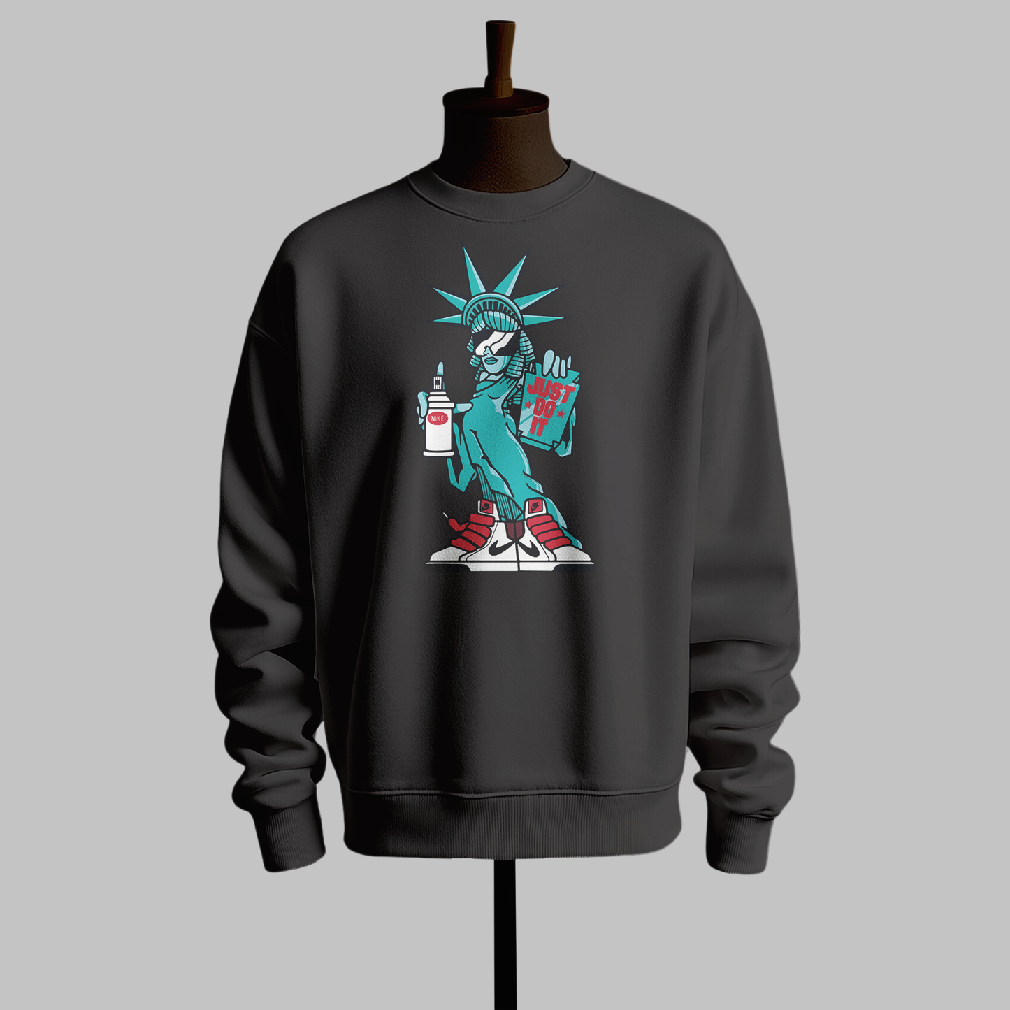 Inspired by Nike - Anime Graphic Sweatshirt