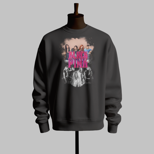 Blackpink (Kpop, Black Pink) Printed Crew Neck Sweatshirt