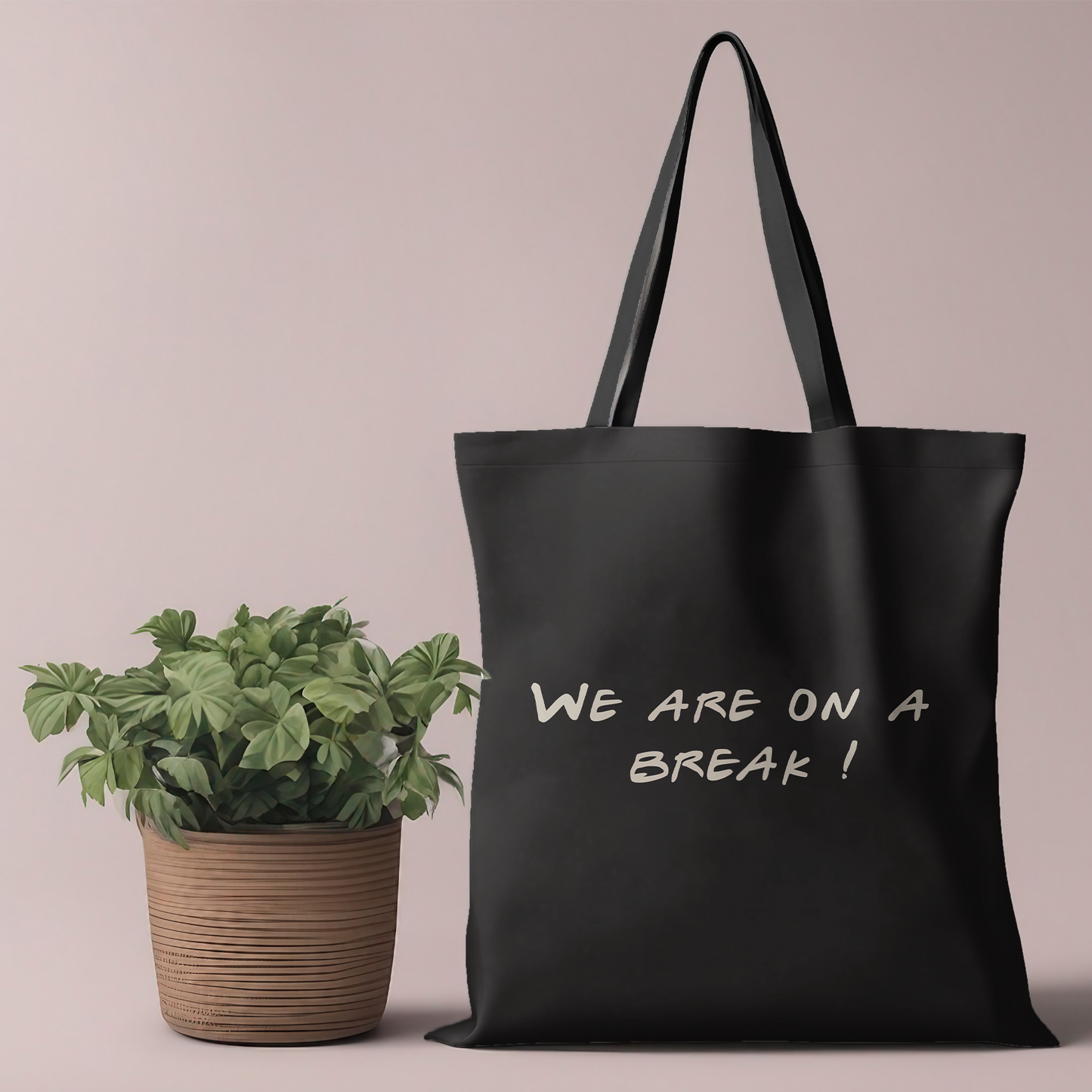 Break Time Canvas Tote