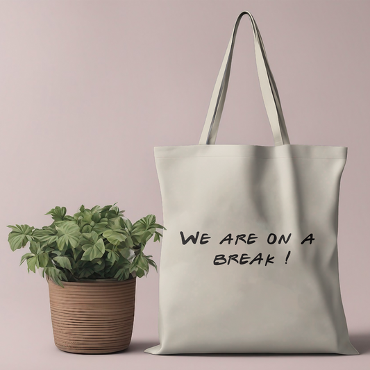 Break Time Canvas Tote