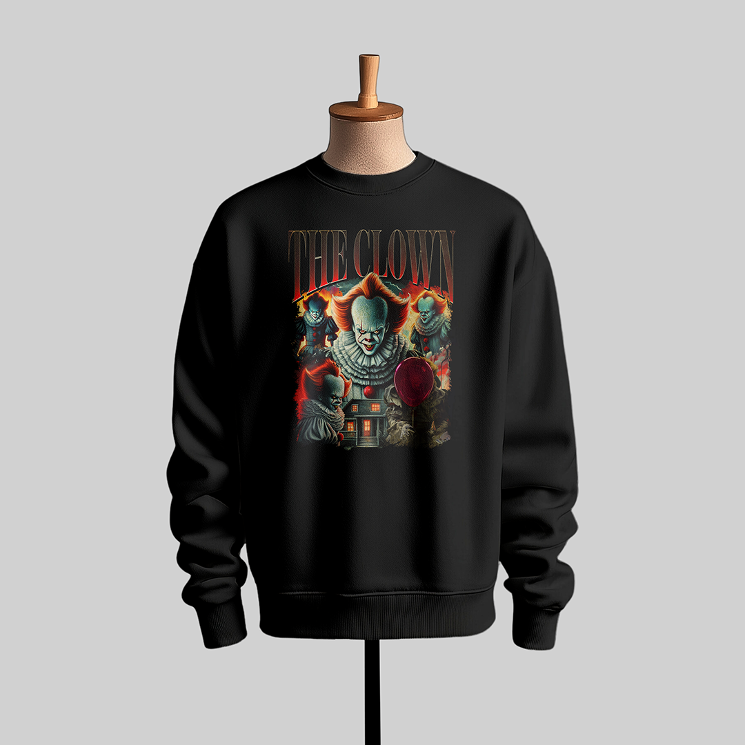 Creepy Clown Halloween Sweatshirt