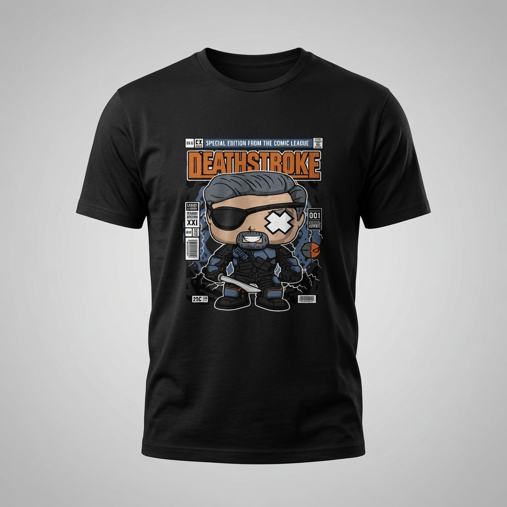 Deathstroke Unmasked Comic Book Graphic Tee