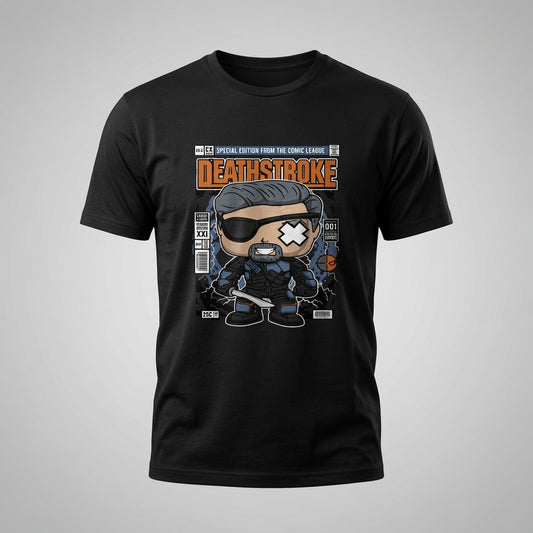 Deathstroke Unmasked Comic Book Graphic Tee
