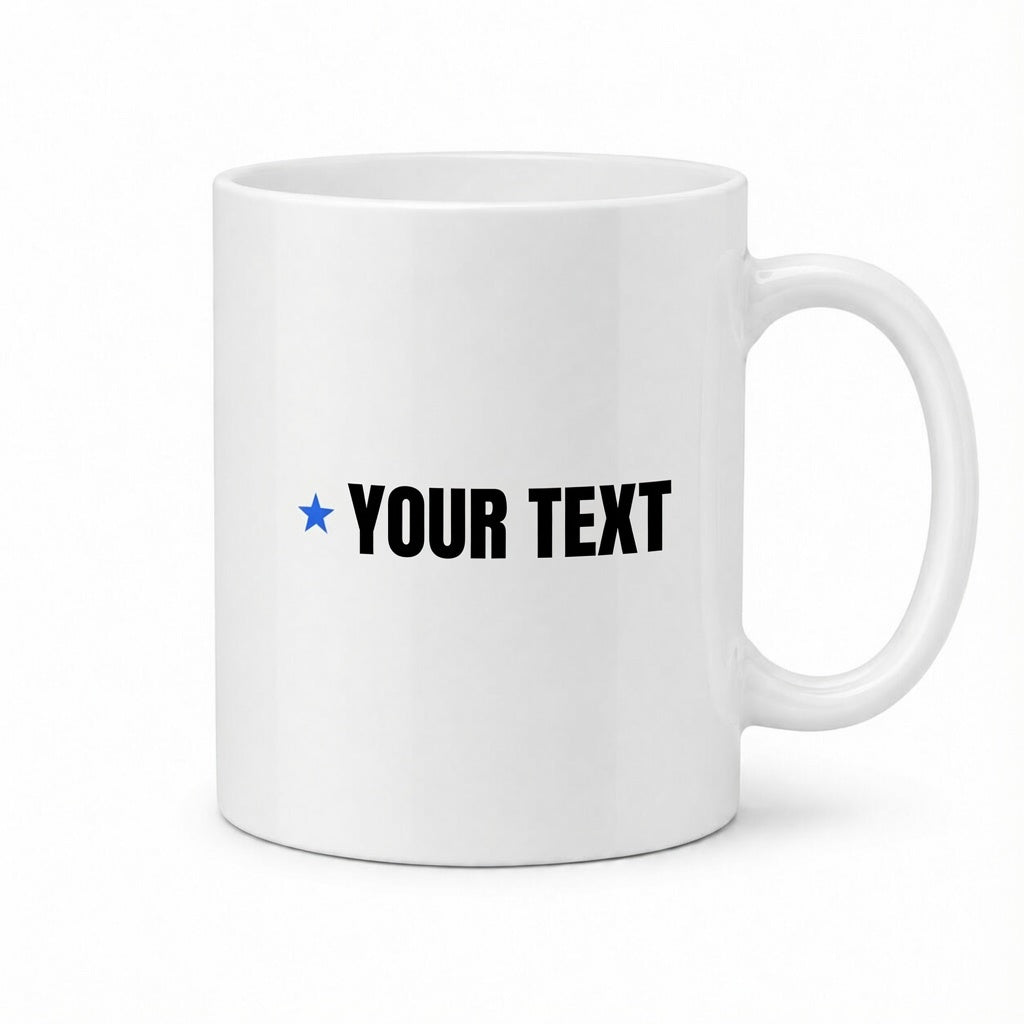 Customized Name Mug with Blue Star Icon