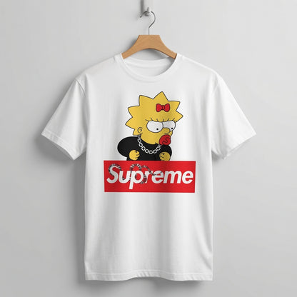 Maggie Simpson "Hypebeast Chain" Graphic Tee